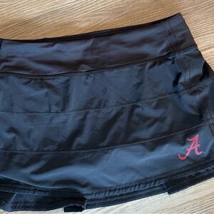 Lululemon Women's Dark Charcoal Athletic Skort, size 6.